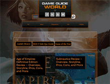 Tablet Screenshot of gameguideworld.net